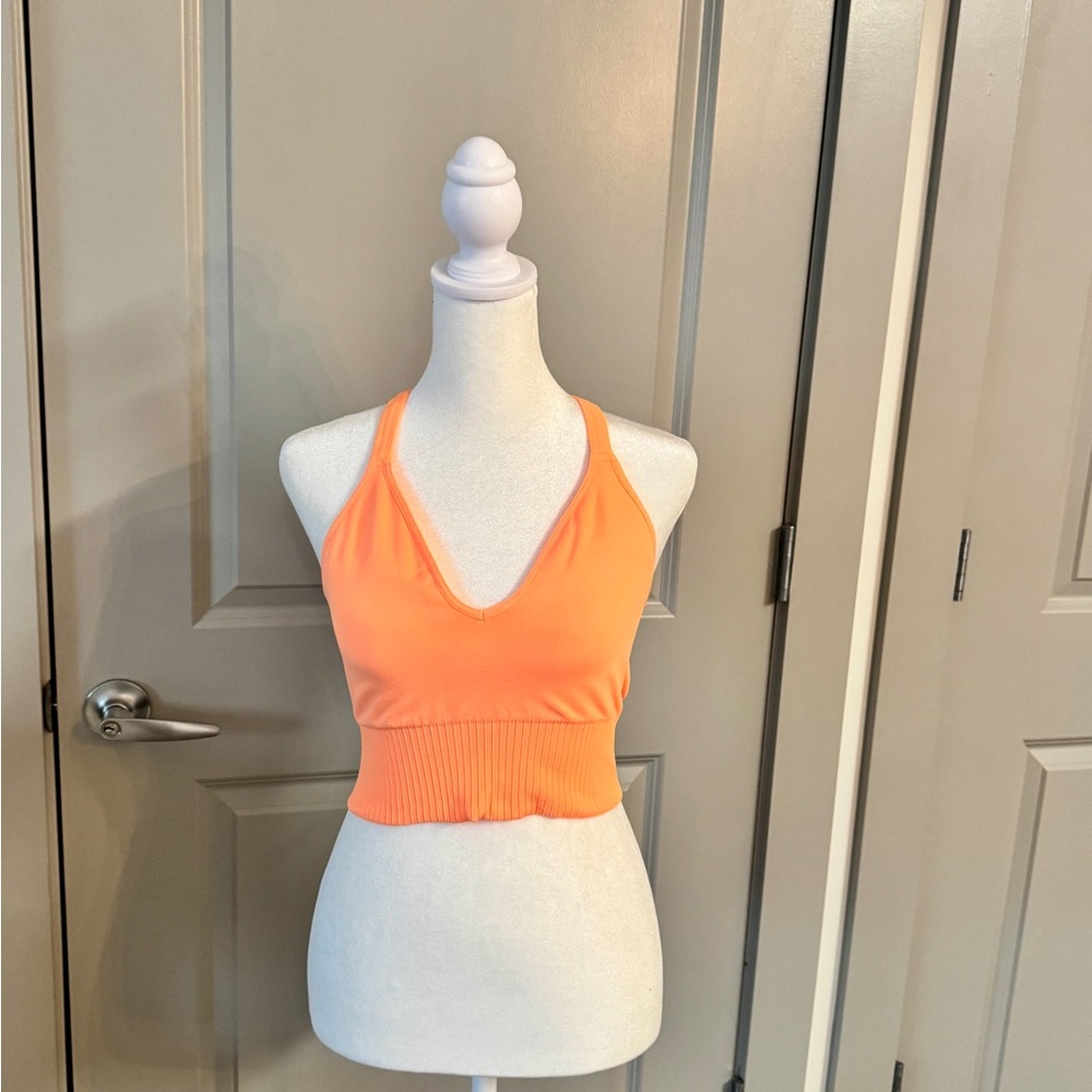 Free People Movement Orange Crop Top